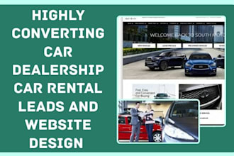 design car dealership used buyer leads rental booking scarp junk sales website