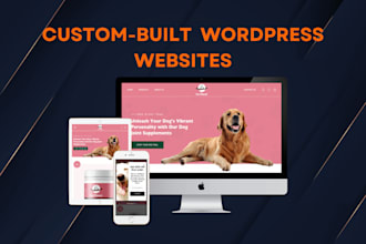 build  responsive wordpress website design, elementor pro website