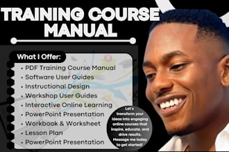 design pdf training course manual, workshop, user guide, ebook online course