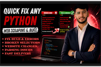 quickly fix any python web scraping script