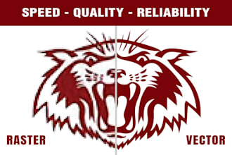 modify redraw logo image to vector, png to vector tracing