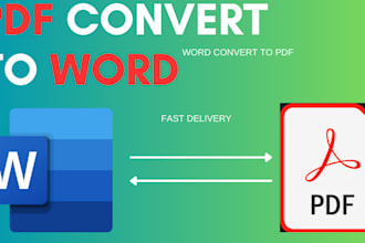 convert word to pdf and pdf to word in an hour