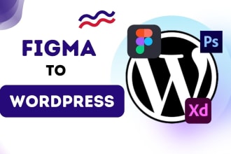 transform figma to wordpress, xd, or PSD to wordpress using elementor pro