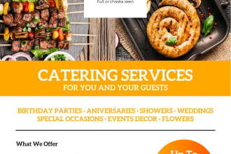 do food flyer,menu design,restaurant menu board and poster
