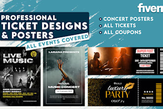 create party ticket concert ticket design invitation poster flyer