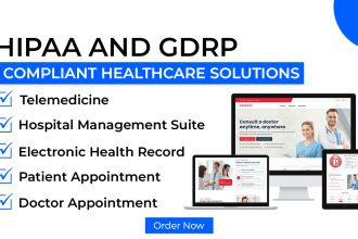 develop a hipaa grdp compliant healthcare web and mobile apps