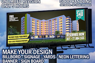 make your design sign board and neon lettering