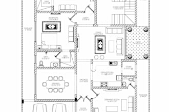 convert handmade sketch, 2d drawing or pdf to autocad drawing