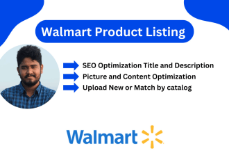 list product on walmart and optimization