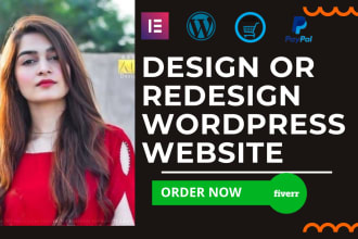 create wordpress website design and development
