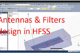help you with antennas and filters design in hfss and ads