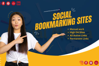 provide social bookmarking backlinks for your website