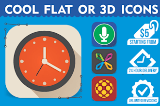 make icon for a mobile app or website