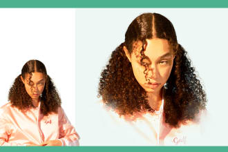 draw realistic oil paint digital painting of any image