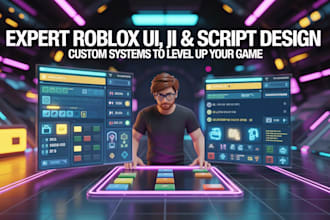 design and script custom roblox UI, gui, and systems for your game