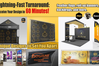 design eyecatching tents and banners for unforgettable events