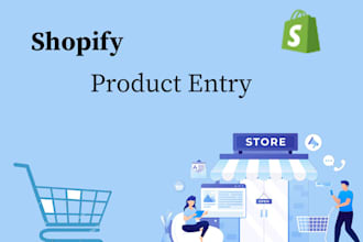 do shopify product listing and data entry