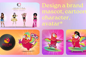 create a professional brand mascot, cartoon character, logo
