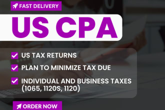 plan to minimize US tax filings for 1040 1065 1120