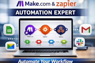 setup make com automation, make com, zapier automation and workflow integration