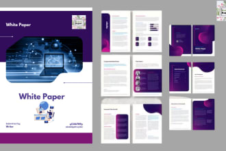 write and design white paper and company profile