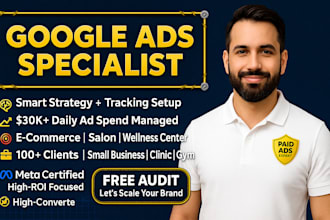 setup and optimize high converting google and youtube ads campaigns PPC expert