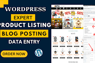 do professional wordpress data entry and blog posting