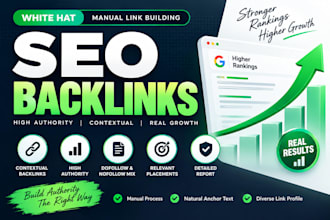 build white hat contextual SEO backlinks with manual link building