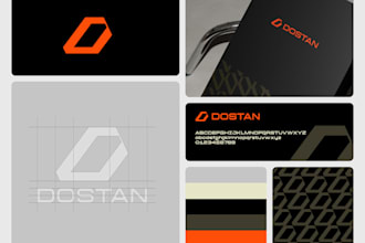 create a minimalist logo and brand guidelines