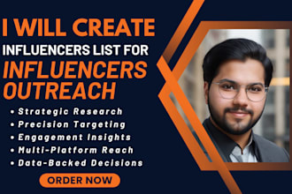 create influencers list for influencers outreach