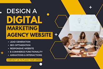 build digital agency website or smma agency website, marketing agency website