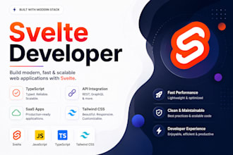develop or fix bugs of web app with svelte, svelte kit