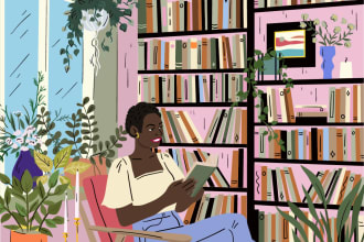 draw colourful digital illustration