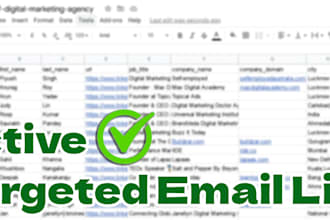provide a fresh targeted email list