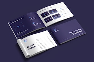design minimal logo and identity, brand guidelines