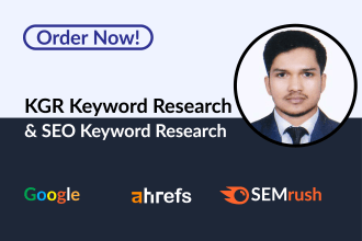 do the best profitable kgr and SEO keyword research for you