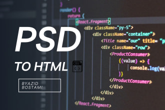 make PSD to HTML conversion service perfect and fully responsive