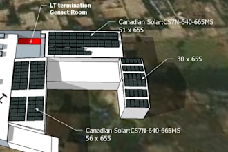 design solar pv system in 3d and do pv sol or pvsyst simulation report