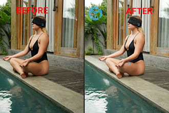 extend background, retouch for fashion photography services