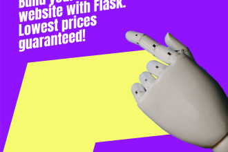 create any type of full stack website using react and flask