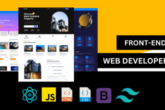 be your frontend web developer using react, javascript, HTML, CSS, tailwind CSS