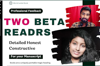 double beta read and offer honest feedback