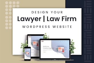 design lawyer or law firm SEO friendly wordpress website