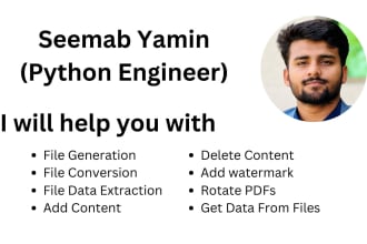 write python scripts to generate documents