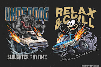 draw monster rat fink illustration cartoon style