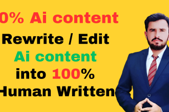 rewrite chatgpt ai content into human written