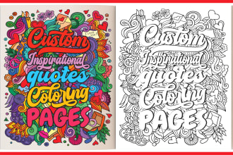 draw adult motivational, affirmation, quotes coloring pages with mandala for KDP