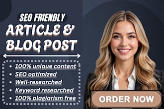 do SEO article writing, blog writing, blog post, content writer
