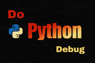 do python debug, fix python, python programming