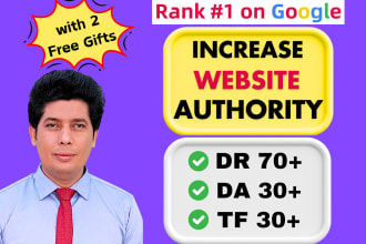 increase ahrefs domain rating moz authority da dr white hat seo backlink service